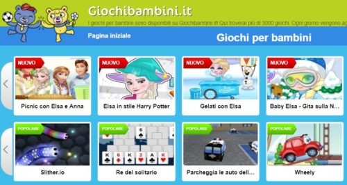 Giochi gratis online per bambini