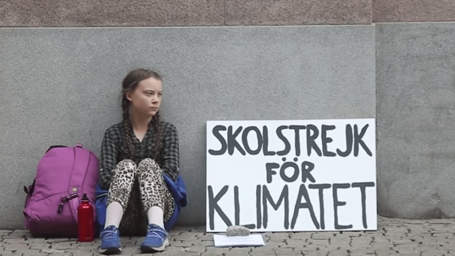 Il primo sciopero di Greta Thunberg
