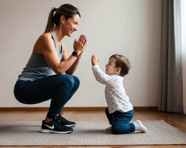 Fitness per Mamme: Esercizi da Fare in Casa Mentre i Piccoli Dormono (o Guardano!)