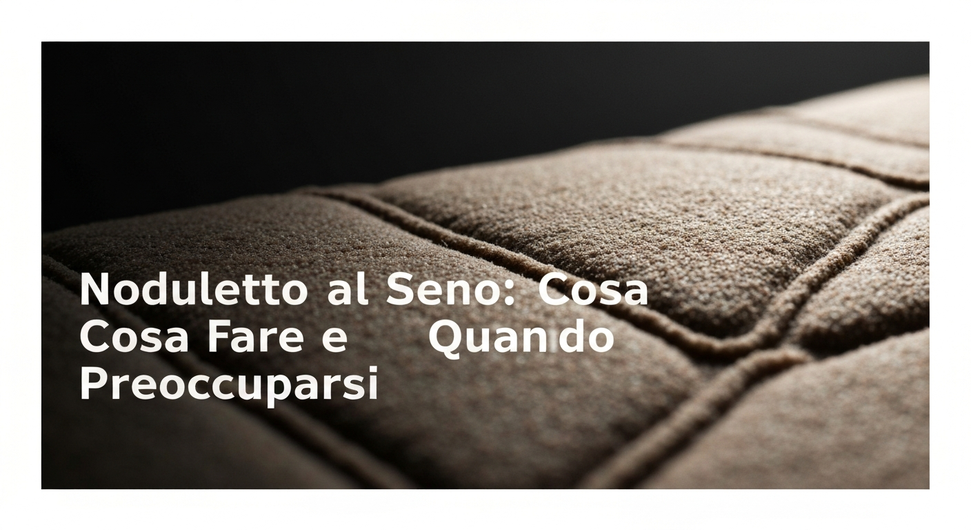 Noduletto al Seno: Cosa Fare e Quando Preoccuparsi